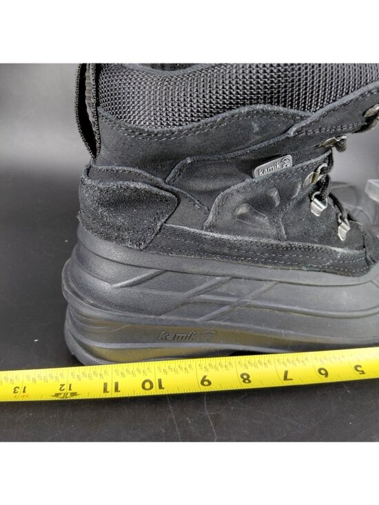 Kamik Boots Mens Size 10 Black Suede Waterproof Insulated Snow Shoes Winter Warm main image 4